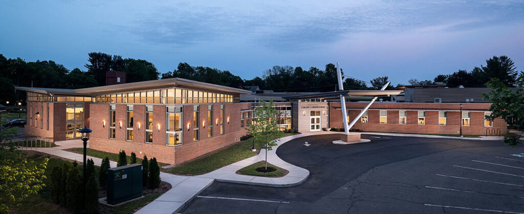 The rocky hill community center building