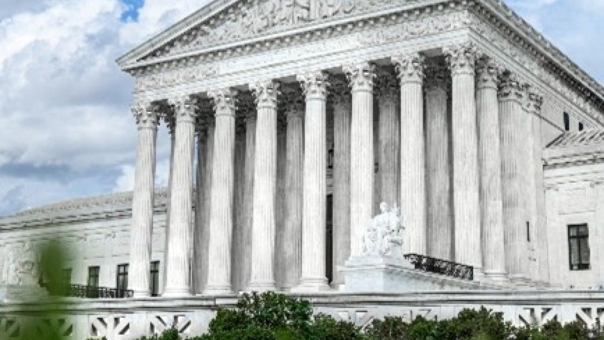 a grey supreme court building