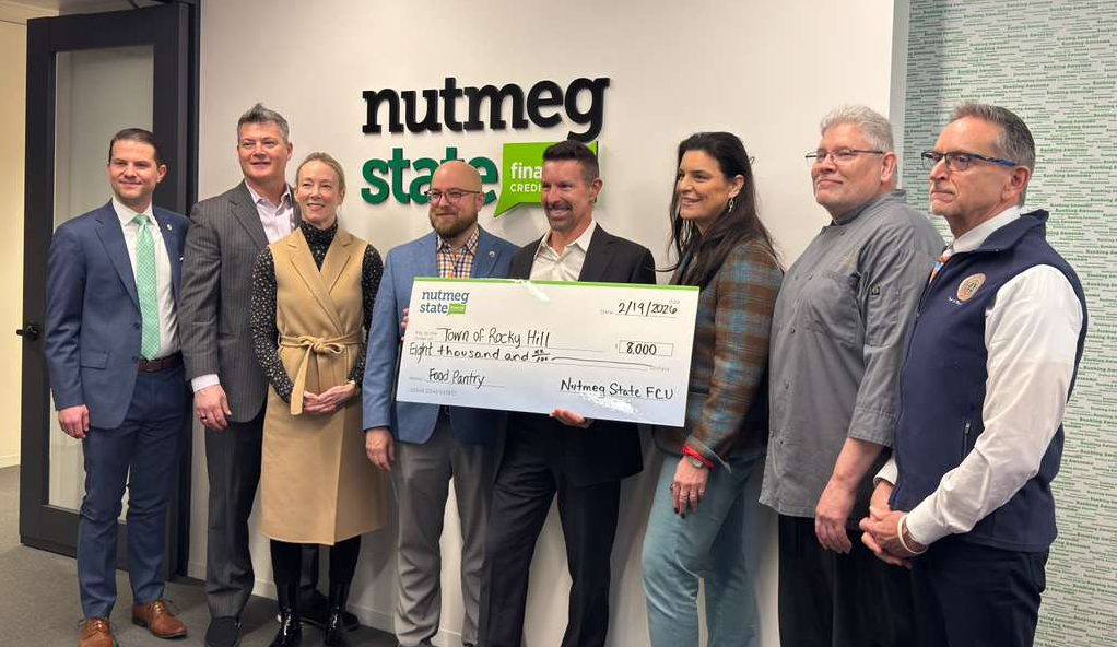 Nutmeg State Donates $8,000 to the Rocky Hill Food Pantry to Support Concierge Residents