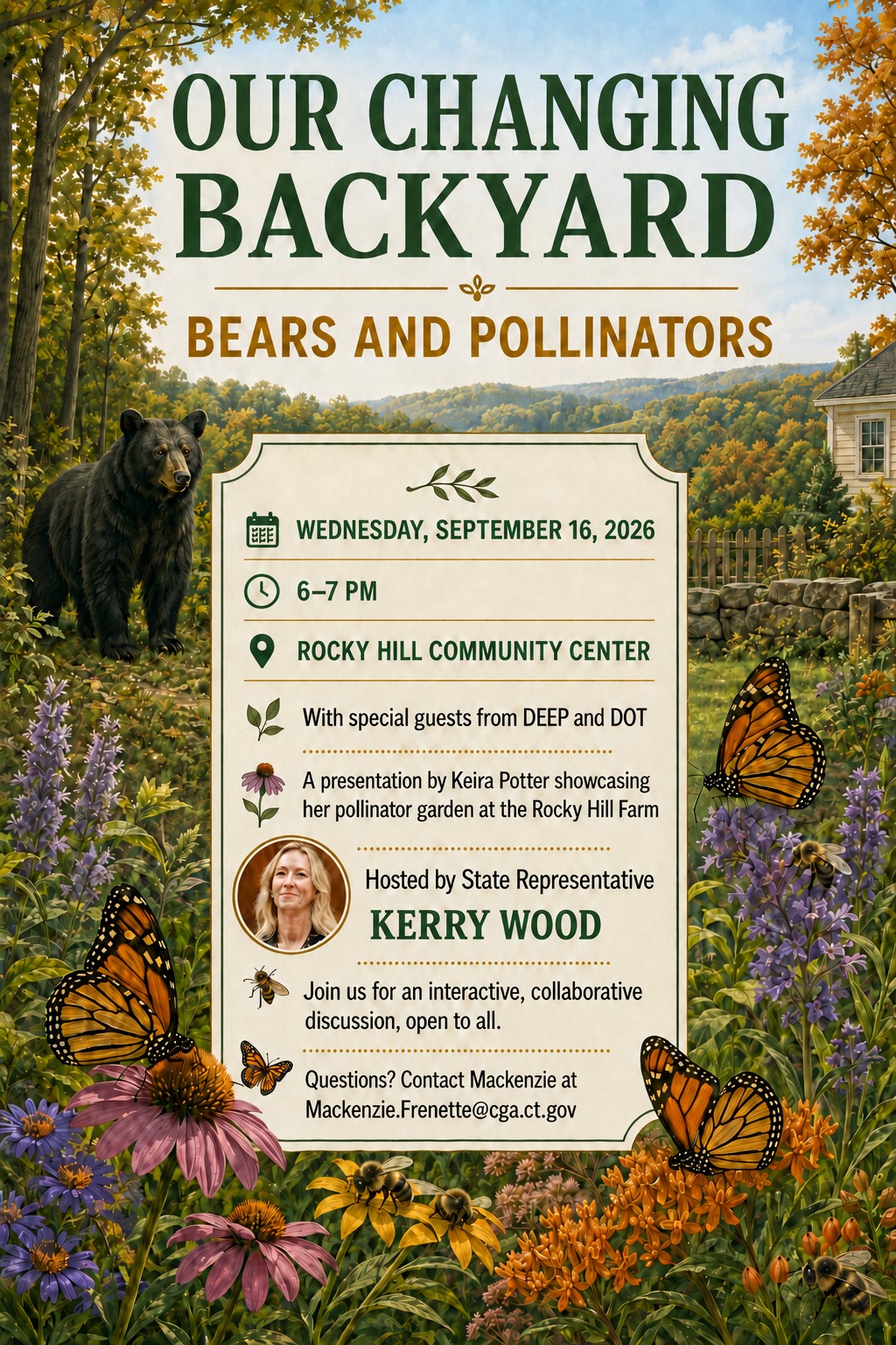Flyer to advertise Pollinator event